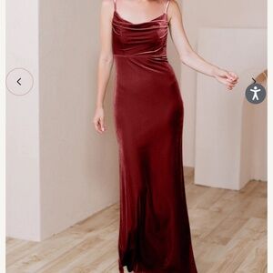 Revelry bridesmaid dress. Skye velvet